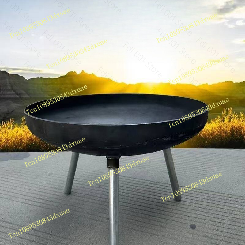 80cm大型鋳鉄製ファイヤーピット、屋内外兼用焚き火台、キャ - Outdoor Indoor Camping のレビューと価格