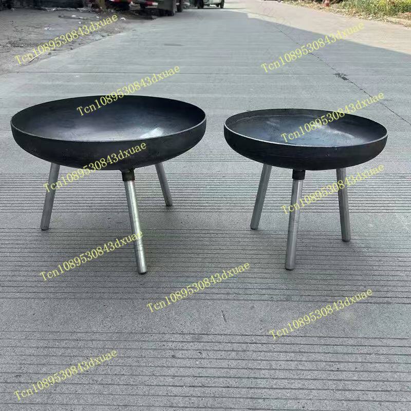 80cm大型鋳鉄製ファイヤーピット、屋内外兼用焚き火台、キャ - Outdoor Indoor Camping のレビューと価格
