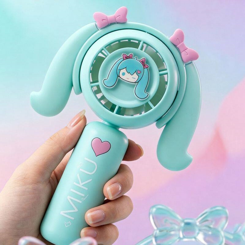 初音ミクミニハンドヘルドファン冷却ファン家庭用オフィス旅行ア - Camping Quiet のレビューと価格