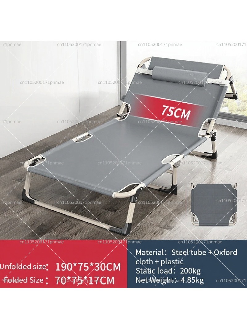 金属製折りたたみシングルベッド モダンオフィス用ポータブルベ - Outdoor Camping Folding Chairs のレビューと価格