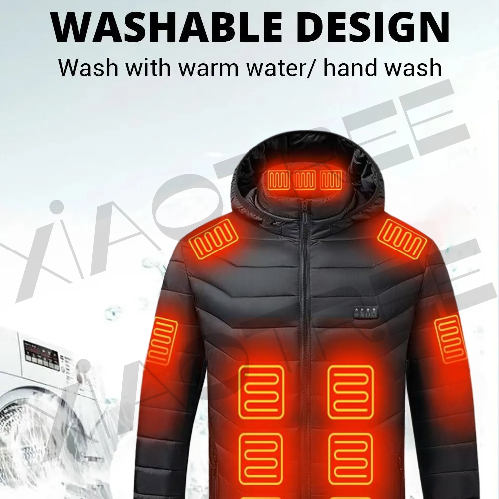 28 エリア男性女性用加熱ジャケット冬 USB 加熱ジャケッ - Camping Outdoor Clothing のレビューと価格