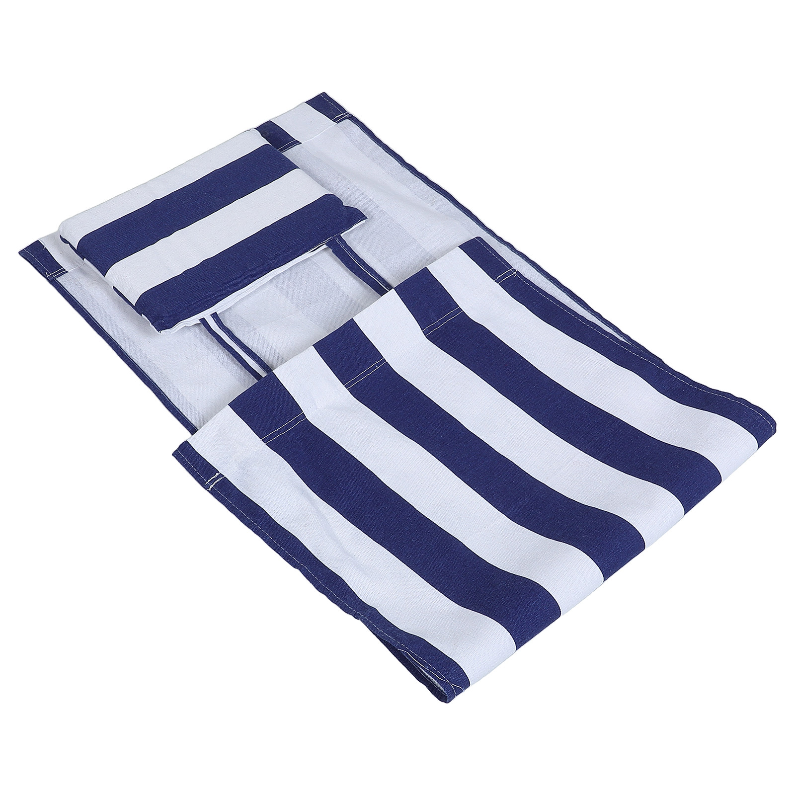 折りたたみビーチチェア交換用生地：青いストライプのラウンジチ - Outdoor Camping Folding Chairs のレビューと価格