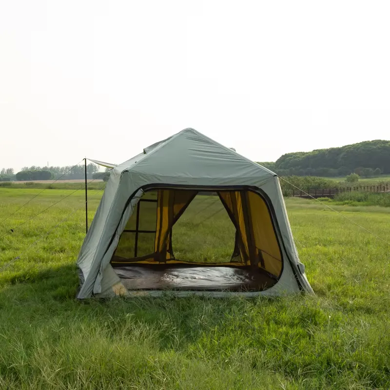 防水ポータブルオックスフォード生地エアテント、家族でのアウト - Outdoor Camping Inflatable Tent のレビューと価格