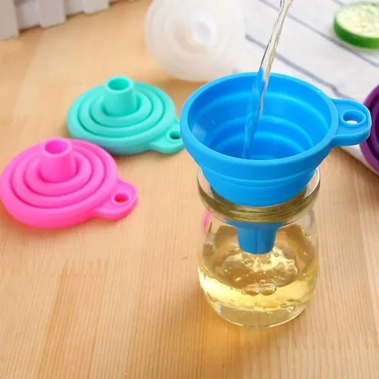 1/4 個シリコン折りたたみ式漏斗折りたたみ式キッチンロング - Collapsible Water Bottle のレビューと価格