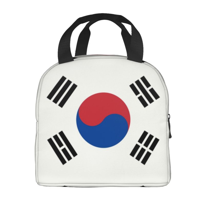 韓国国旗柄 保温ランチバッグ 女性用 ポータブルランチコンテ - Outdoor Camping Korea のレビューと価格