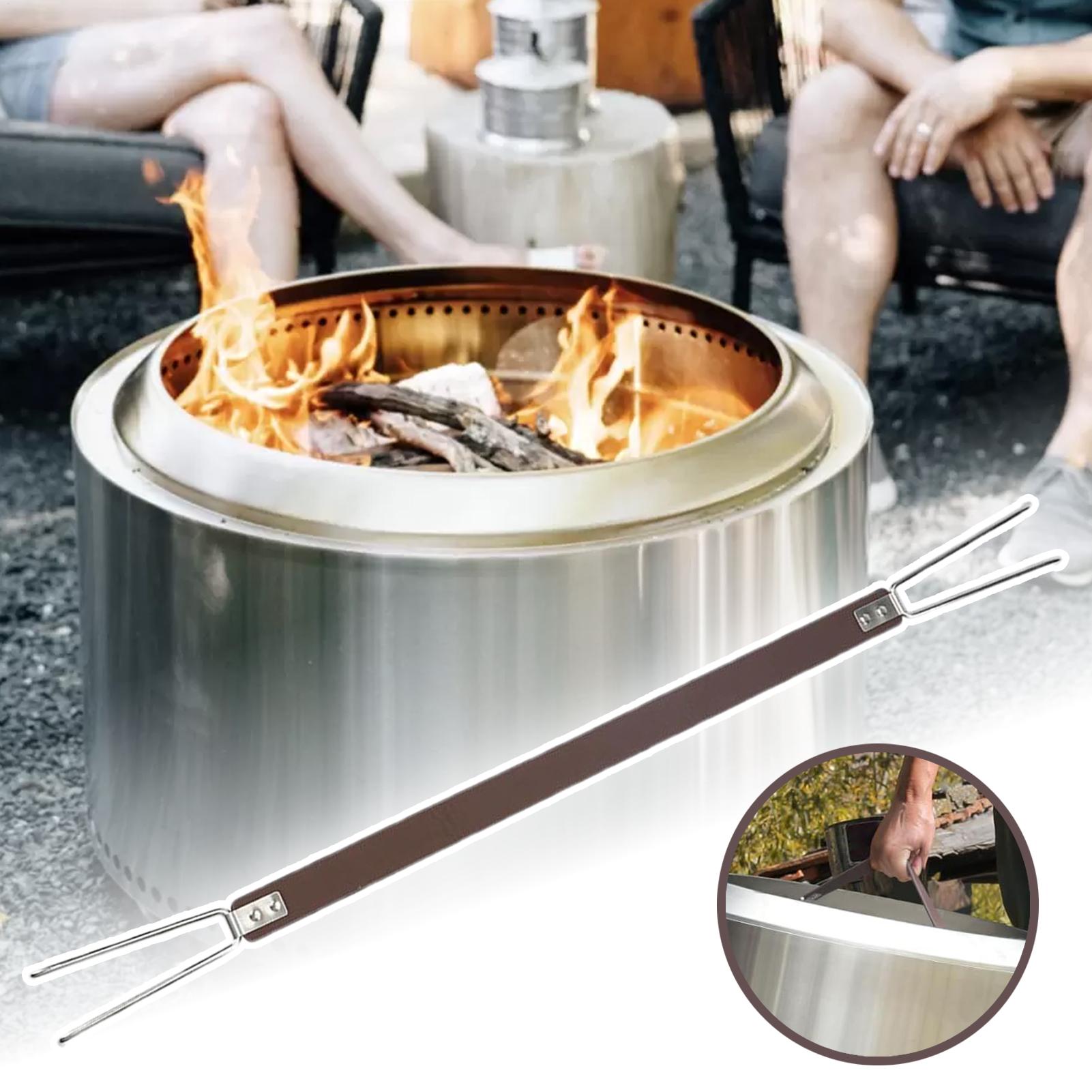 ファイヤーピット蓋用ハンドル、ファイヤーピットツール、ポータ - Outdoor Indoor Camping のレビューと価格