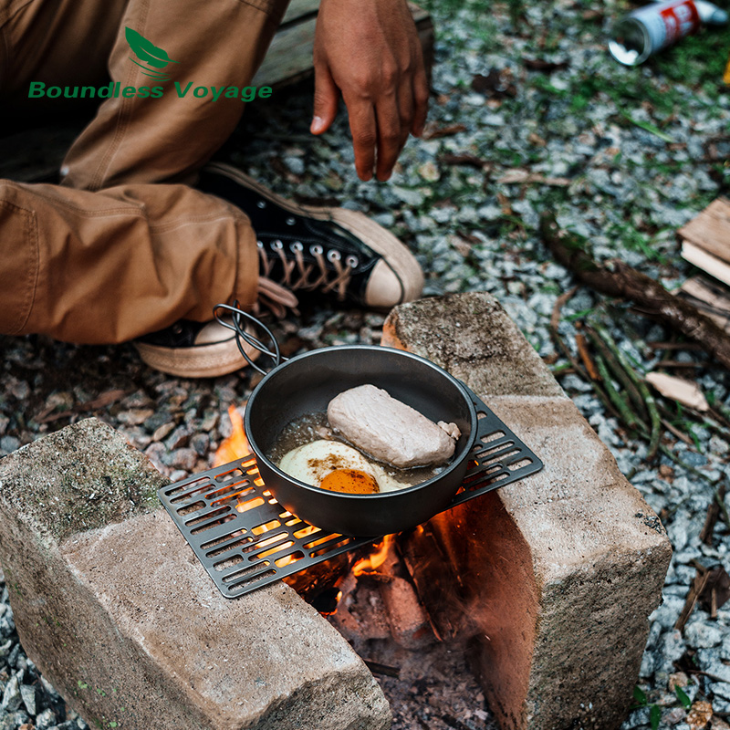 チタン製チャコールバーベキュープレート,頑丈,台所用品,バー - Camping Quiet のレビューと価格