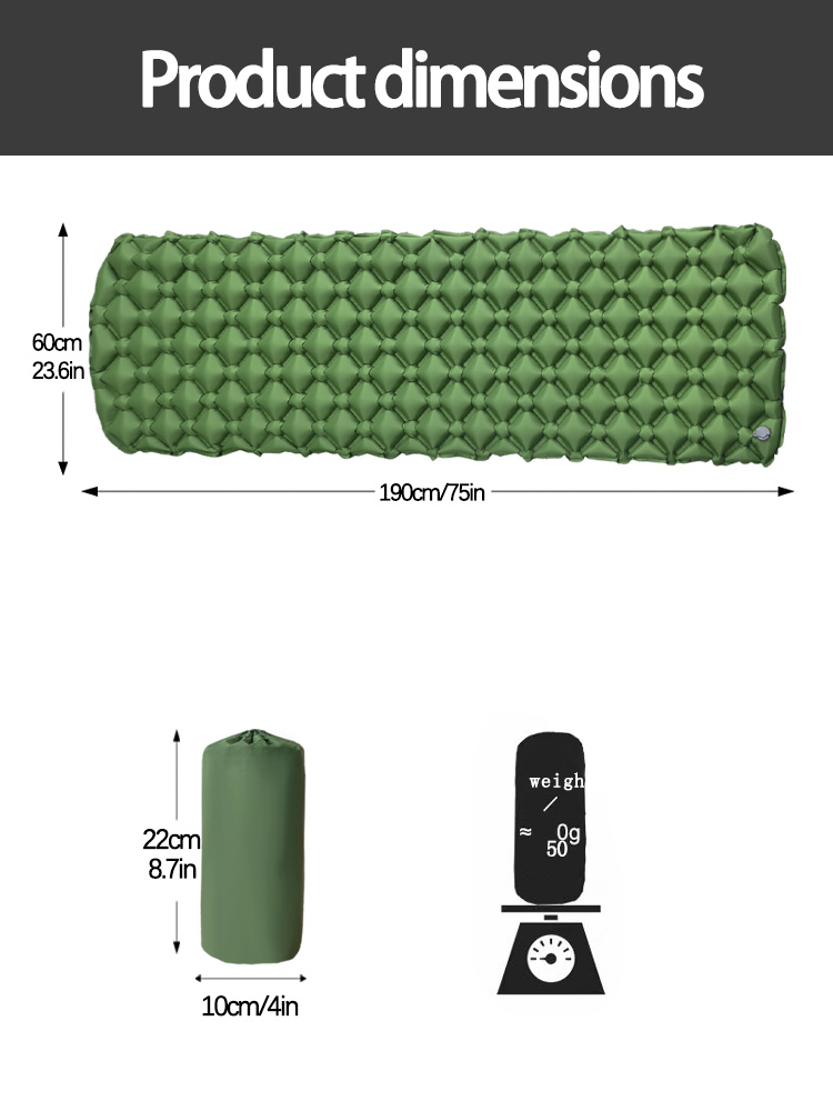 キャンプ用インフレータブルマットレス テント用折りたたみキャ - Outdoor Camping Inflatable Tent のレビューと価格